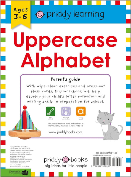 Priddy Learning: Uppercase Alphabet Wipe Clean Workbook