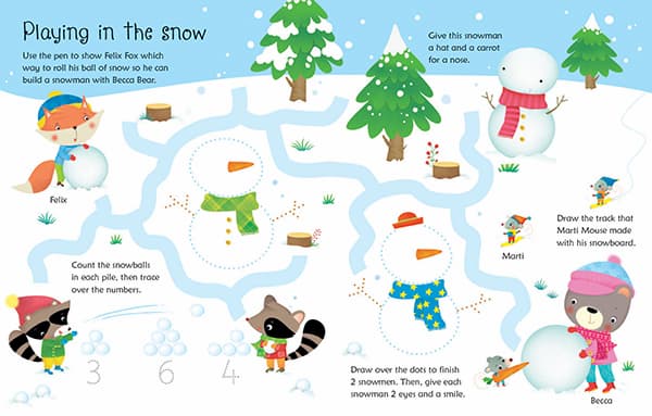 Usborne Wipe-Clean Christmas Activities