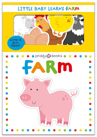 Priddy Books: Little Baby Learns: Farm - With 12 Play Pieces