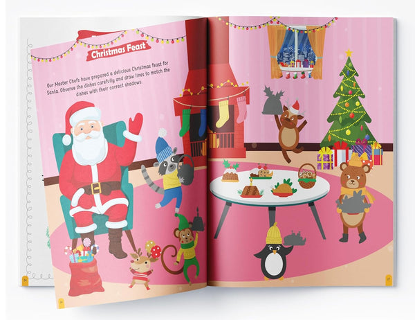 Christmas Activity Book With 50+ Stickers