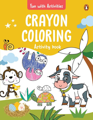 Fun With Activities: Crayon Coloring Activity Book