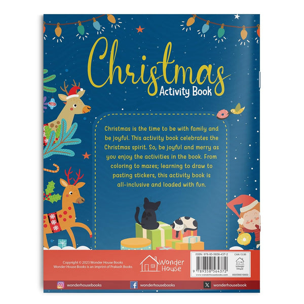 Christmas Activity Book With 50+ Stickers