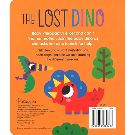 The Lost Dino: Die-Cut Board Book