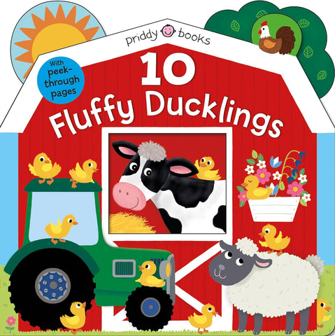 Priddy Books: 10 Fluffy Ducklings With peek Through Pages