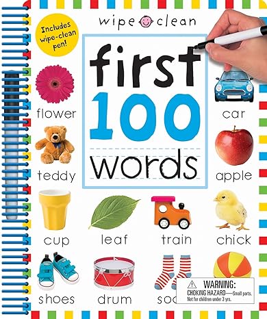 Priddy Leaning: First 100 Words Wipe Clean