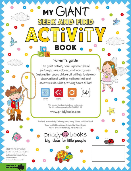 Priddy Books: My Giant Seek and Find Activity Book