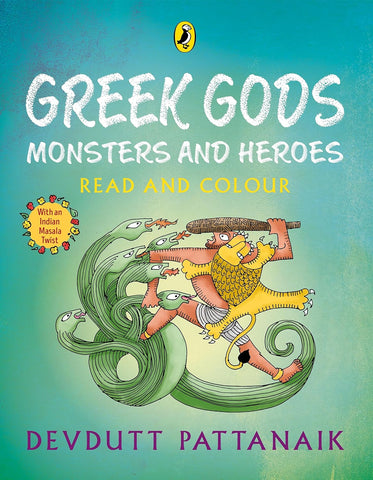 Greek Gods Monsters and Heroes: Read and Colour