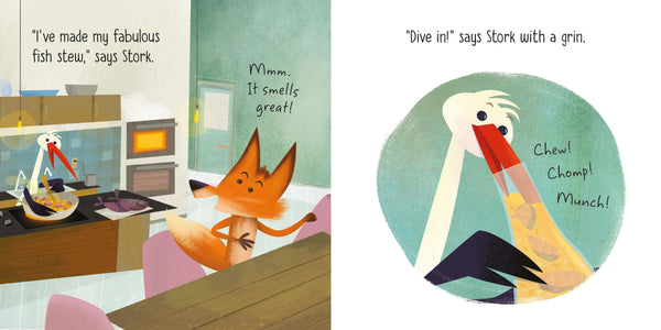 Usborne Little Board Books: The Fox and the Stork