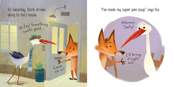 Usborne Little Board Books: The Fox and the Stork