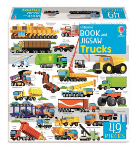 Usborne Book and Jigsaw Trucks - 49 Pieces