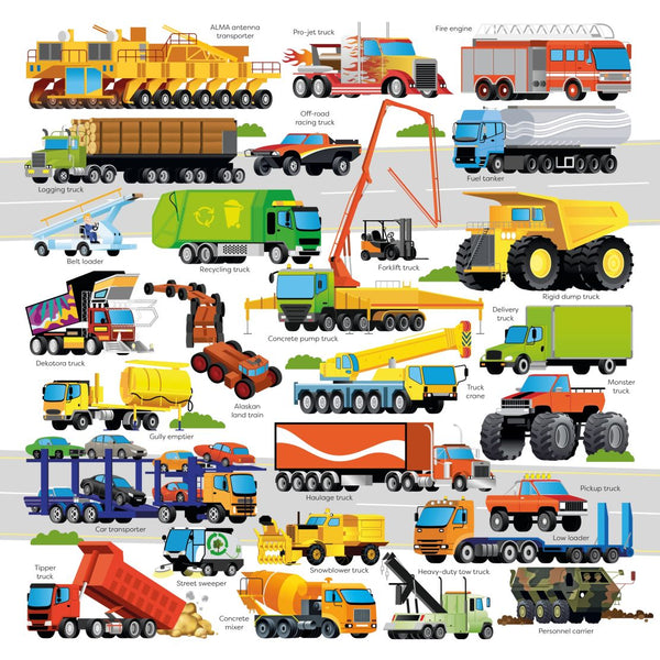 Usborne Book and Jigsaw Trucks - 49 Pieces