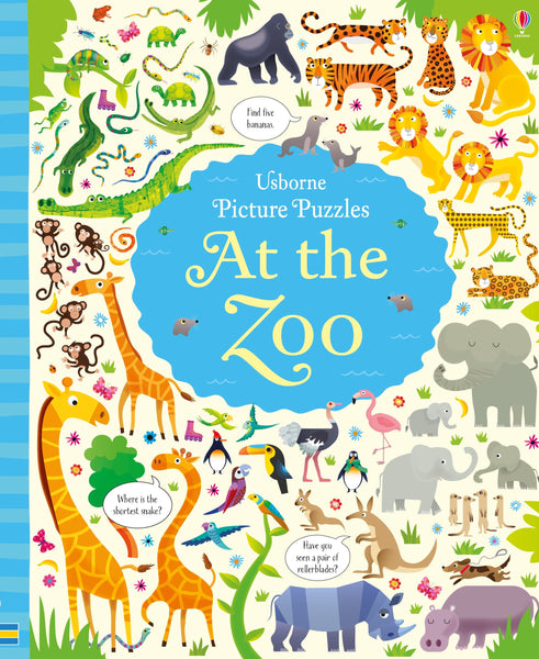 Usborne Book And Jigsaw At The Zoo (300 Pieces)