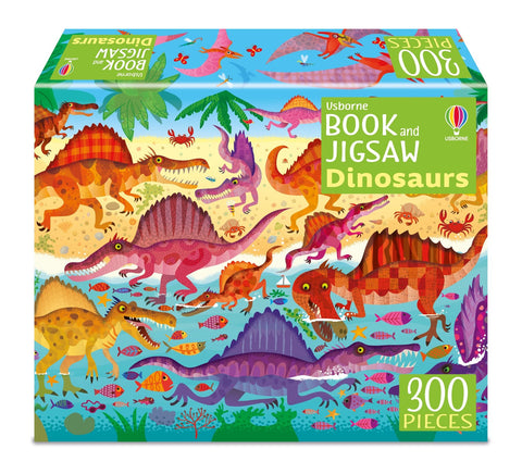 Usborne Book And Jigsaw Dinosaurs (300 Pieces)