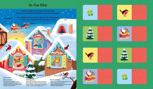 Bizzy Bear: My First Memory Game Book: Christmas (With 36 Sliders) - Benji Davies