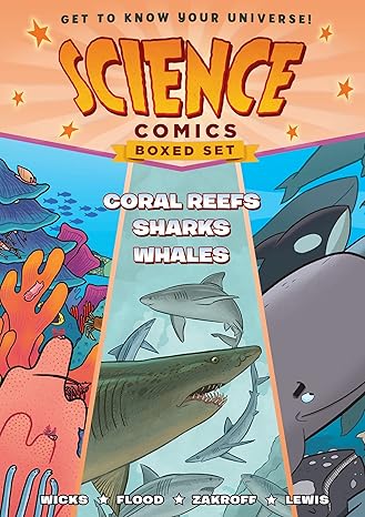 Science Comics Boxed Set (#2): Coral Reefs, Sharks, and Whales