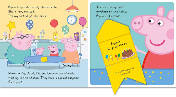 Peppa Pig: Peppa's Surprise Party - A Lift-the-Flap Book