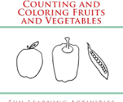 I Can Color: Fruits And Vegetables Activity Book