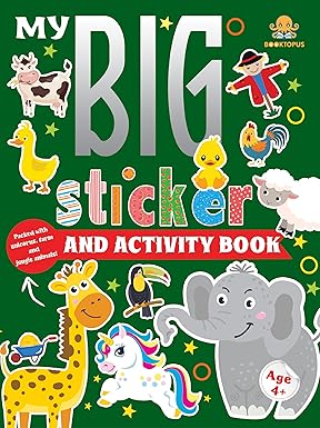 My Big Sticker and Activity Book (Packed With Unicorns, Farm and Jungle Animals)