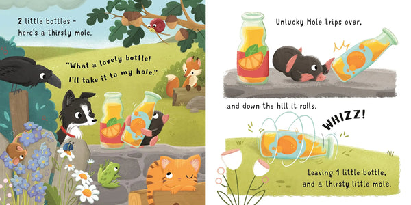 Usborne Little Board Books: Ten Little Bottles Sitting on the Wall